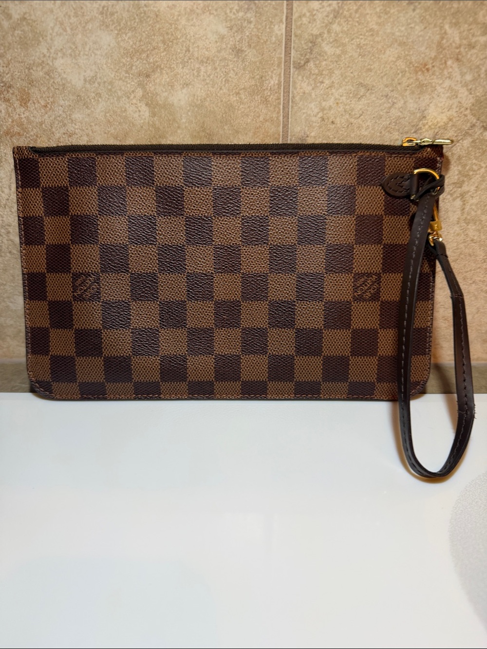 Authentic Louis Vuitton Damier Ebene Neverfull GM Pochette